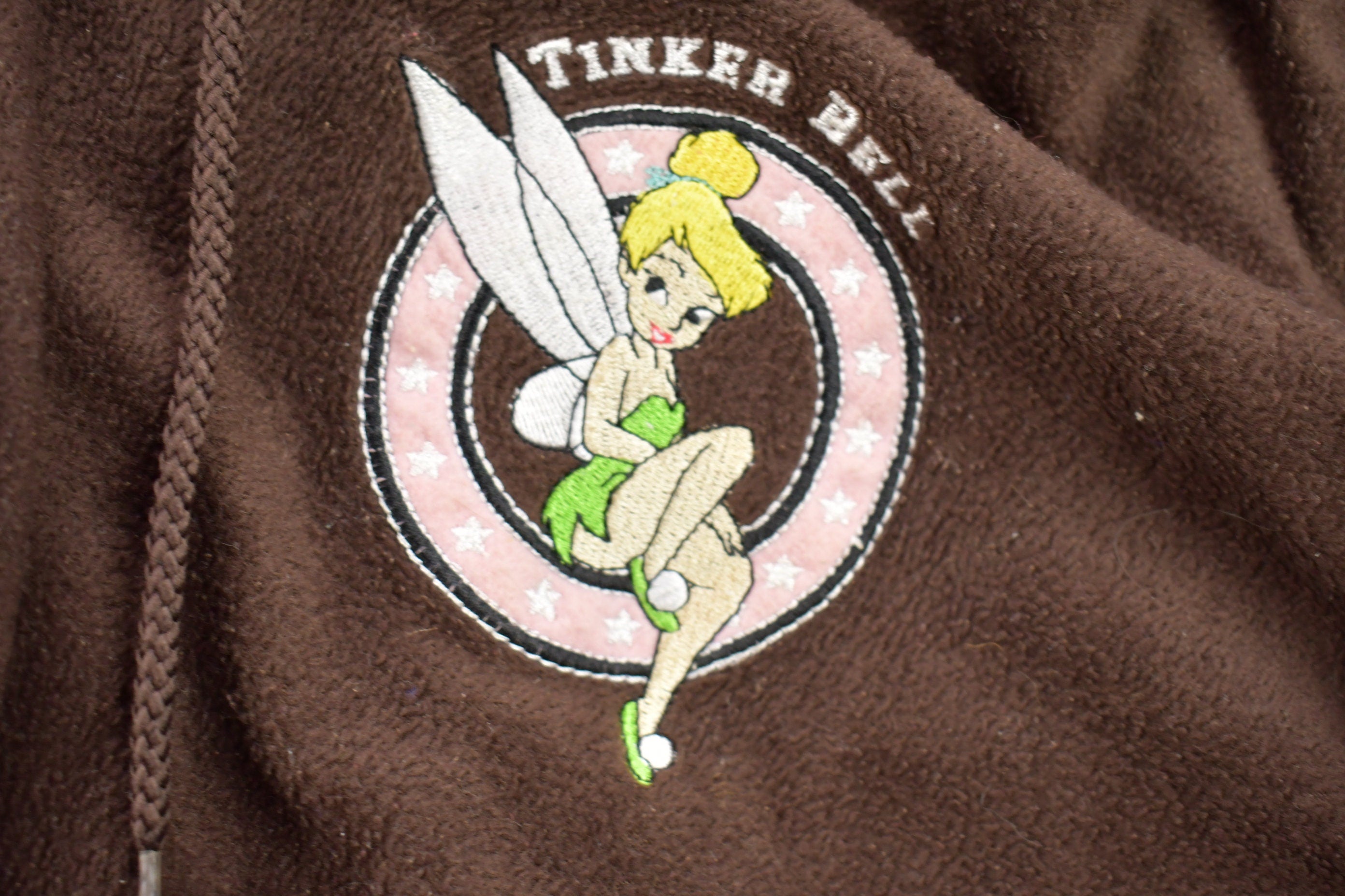 Vintage 1990s Tinker Bell Disney Hoodie  Vintage Sweatshirt  Vintage Disney  Tinker Bell  Embroidered  Vintage Tinker Bell  90s Disney