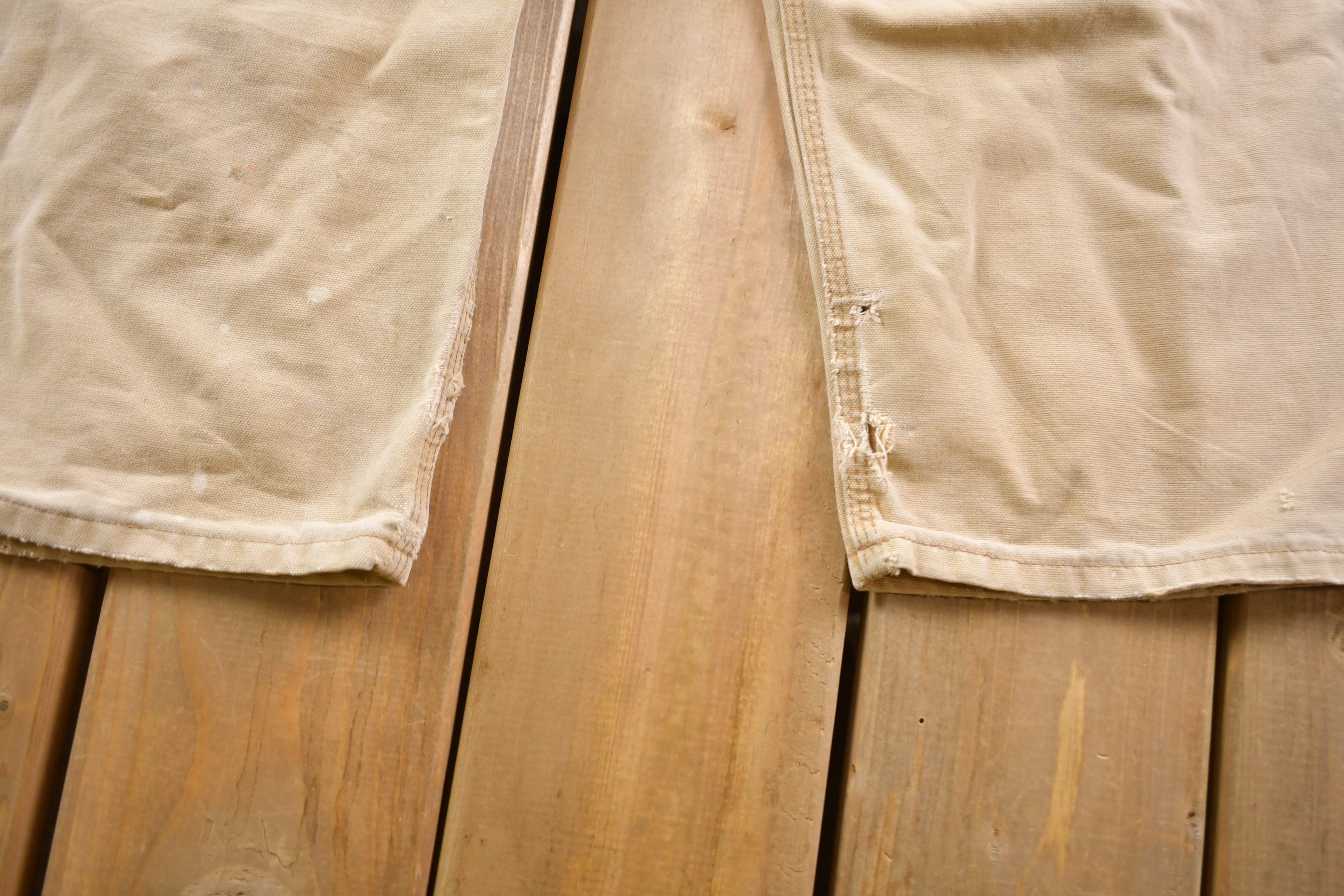 Vintage 1990s Carhartt Double Knee Canvas Overalls Size Medium