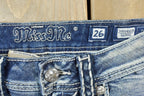 Vintage Y2K Miss Me Skinny Low Rise Jeans Size 26x31