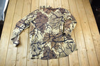 Vintage 1990s LL Bean Camo Button Up Sweatshirt Made In USA