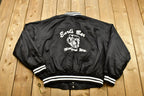 Vintage 1980s Earl's Bar Satin Bomber Windbreaker