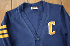 Vintage 1990s Collegiate Style Barbarian Rugby Wear Cardigan Sweatshirt Made In Canada