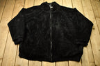Vintage 1990s Wissam Embroidered Fur Coat