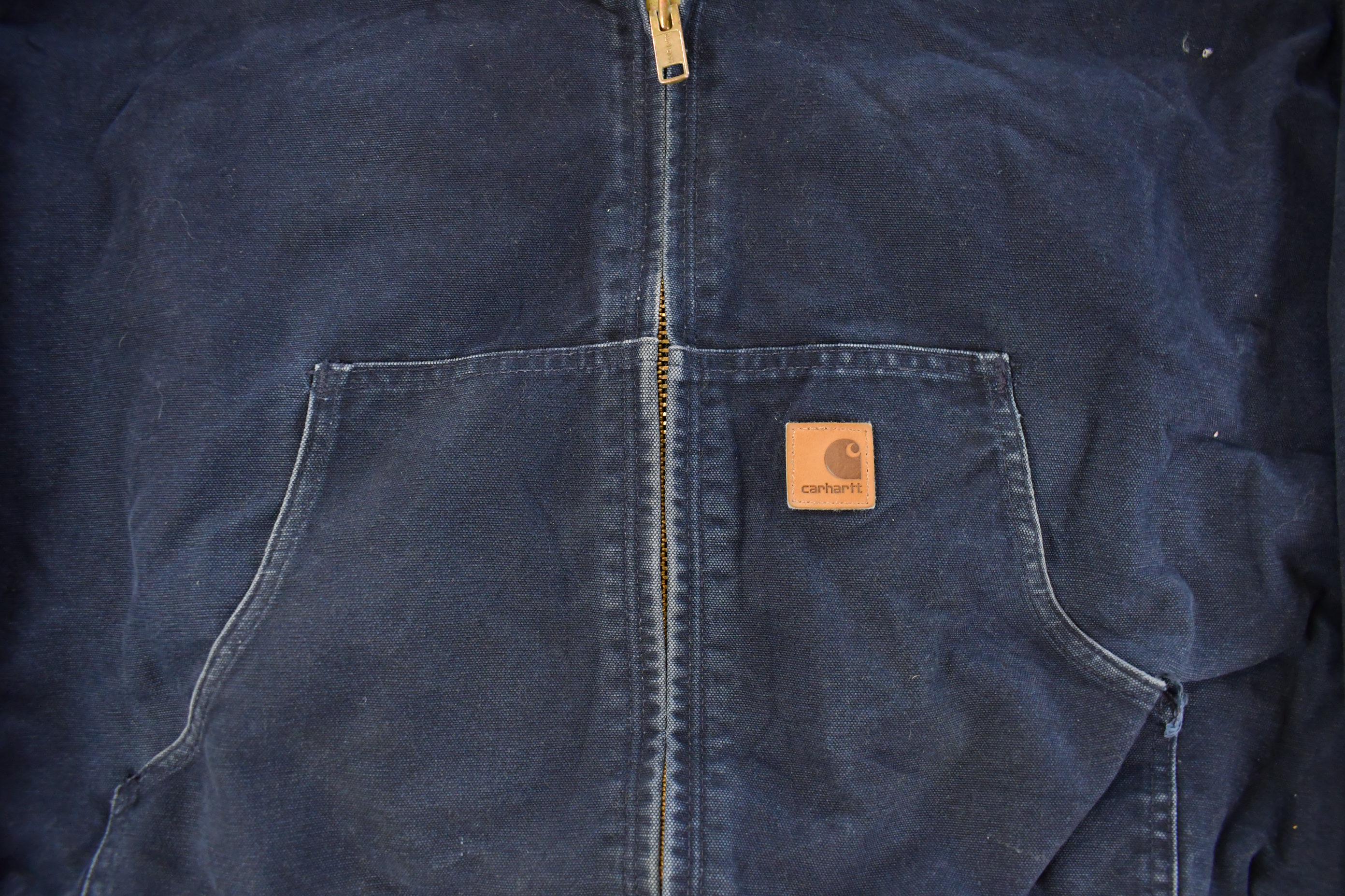 Vintage 1990s Carhartt Distressed Hooded Jacket Men's 3XL