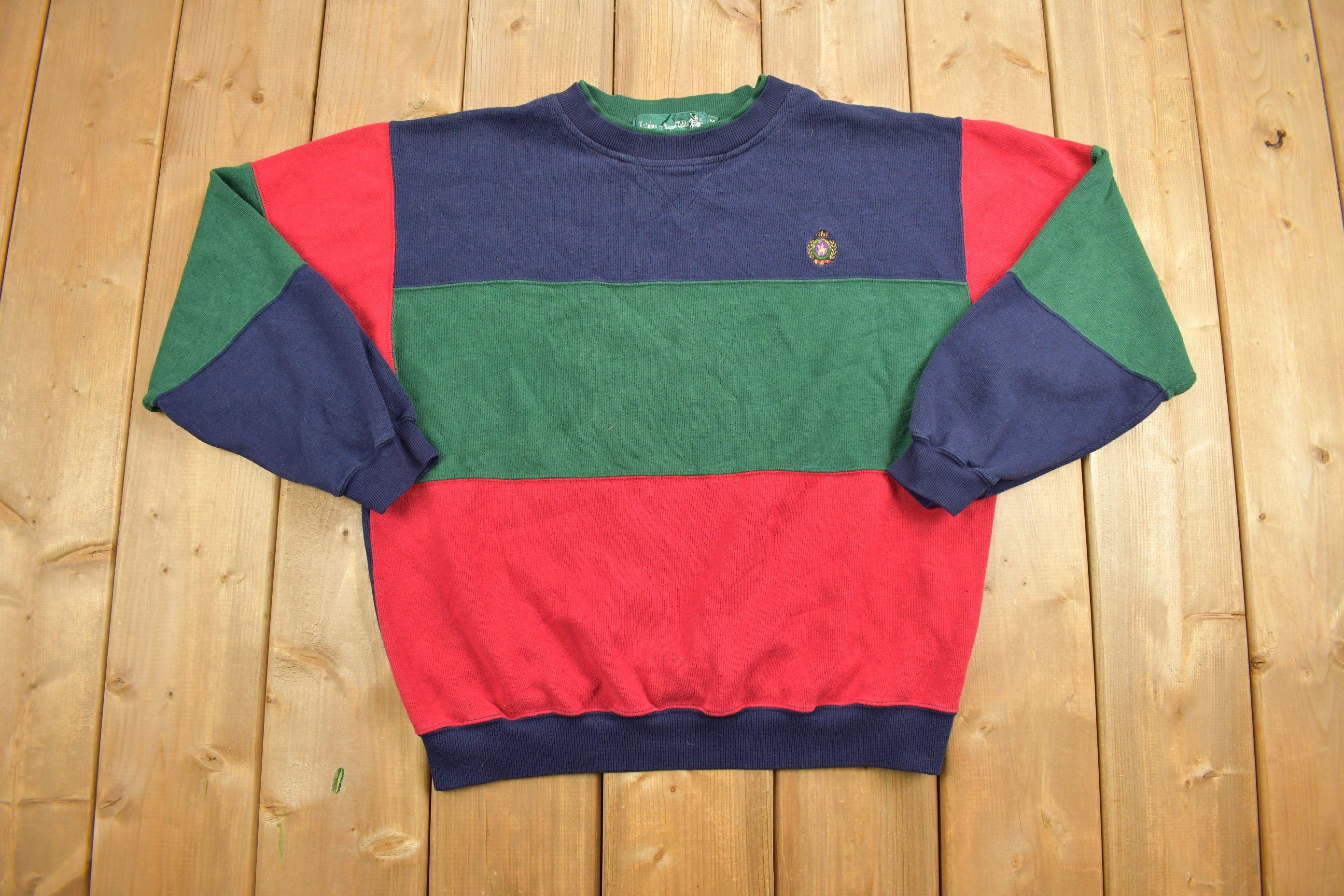Vintage 1990s Knights Of Round Table Embroidered Crewneck Sweatshirt
