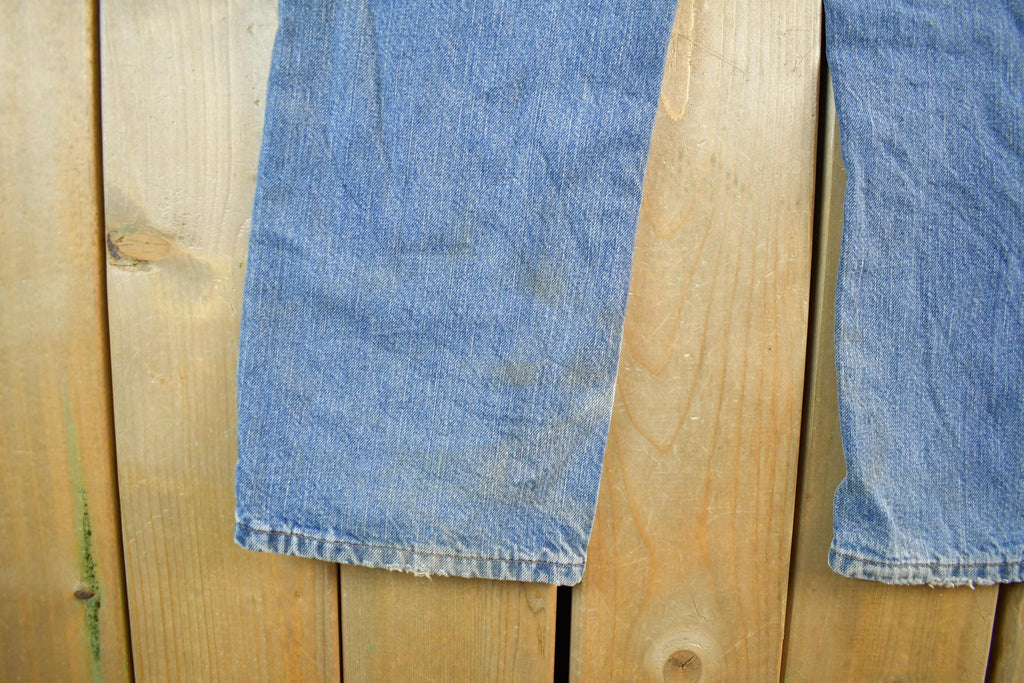Vintage 2000s Carhartt Distressed Flannel Lined Denim Work Jeans Women's 29 x 32