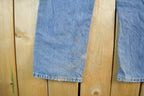 Vintage 2000s Carhartt Distressed Flannel Lined Denim Work Jeans Women's 29 x 32