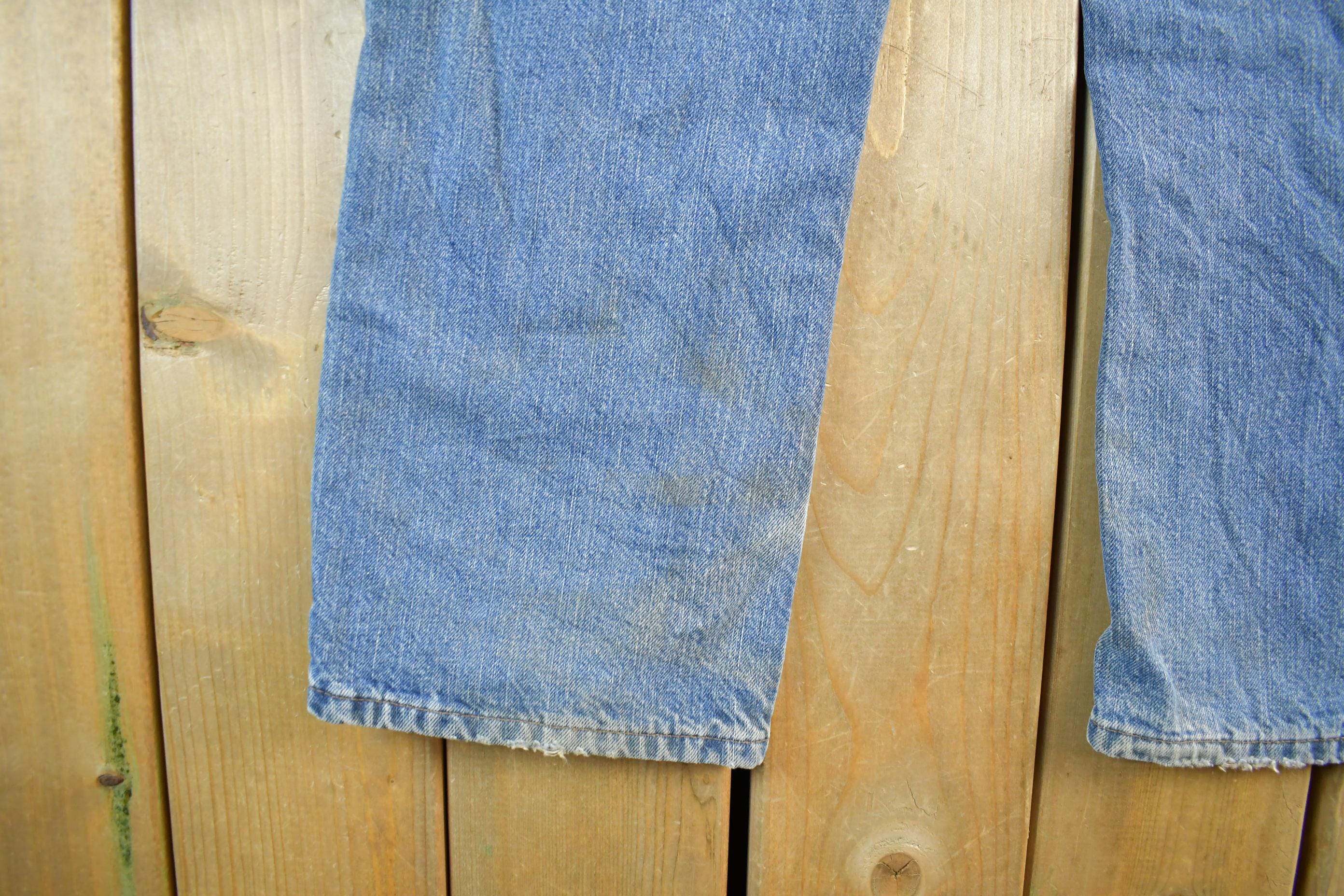 Vintage 2000s Carhartt Distressed Flannel Lined Denim Work Jeans Women's 29 x 32