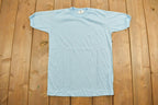 Vintage 1980s Blue Blank T Shirt