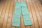 Vintage 1980's Seafoam Green Straight Leg Jeans 32 x 32