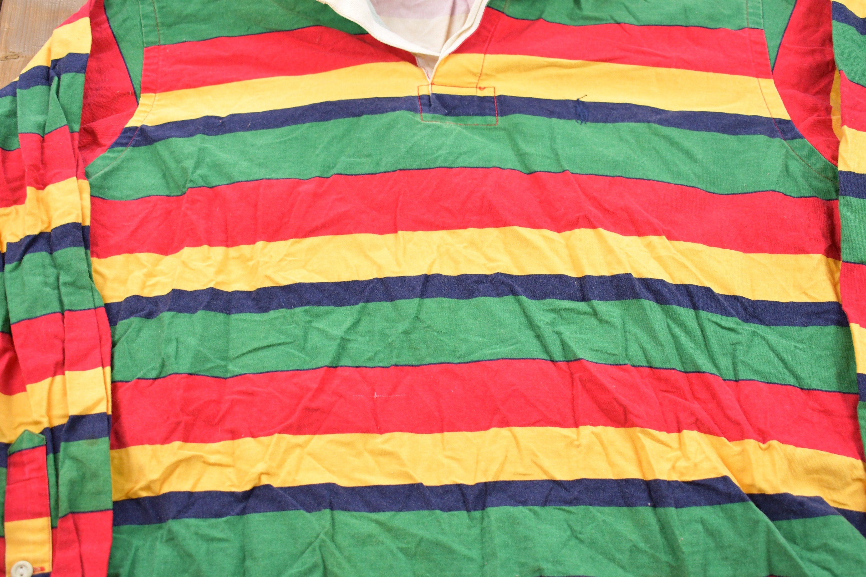 Vintage 1990s Polo Ralph Lauren Striped Button Up Shirt