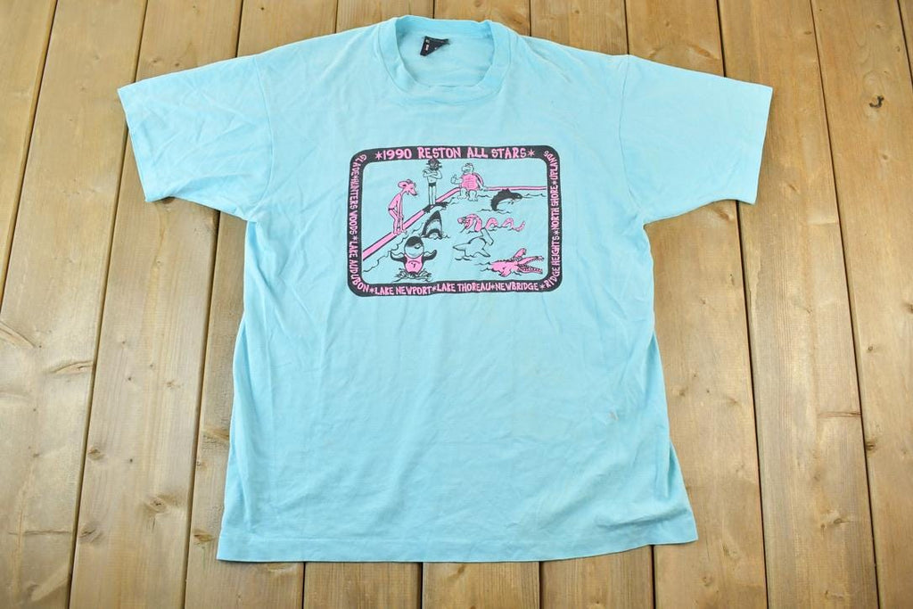 Vintage 1990 Screen Stars Best Reston ALL Stars Single Stitch T-Shirt