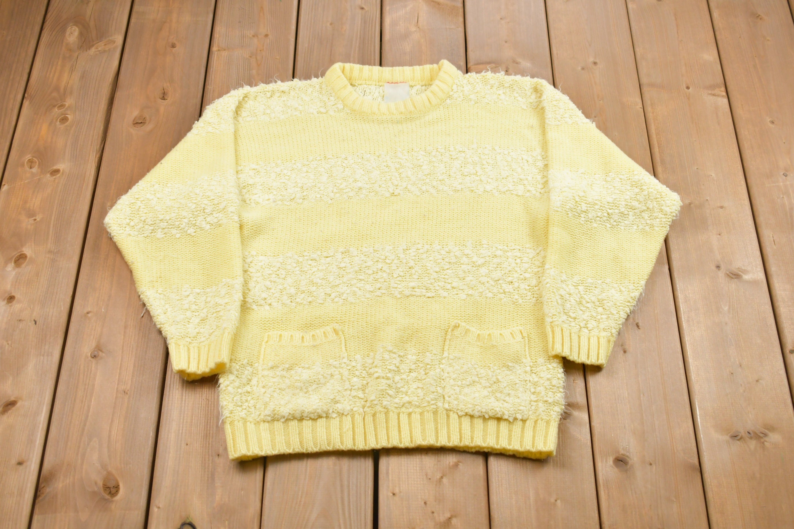 Vintage Knitted Striped Sweater