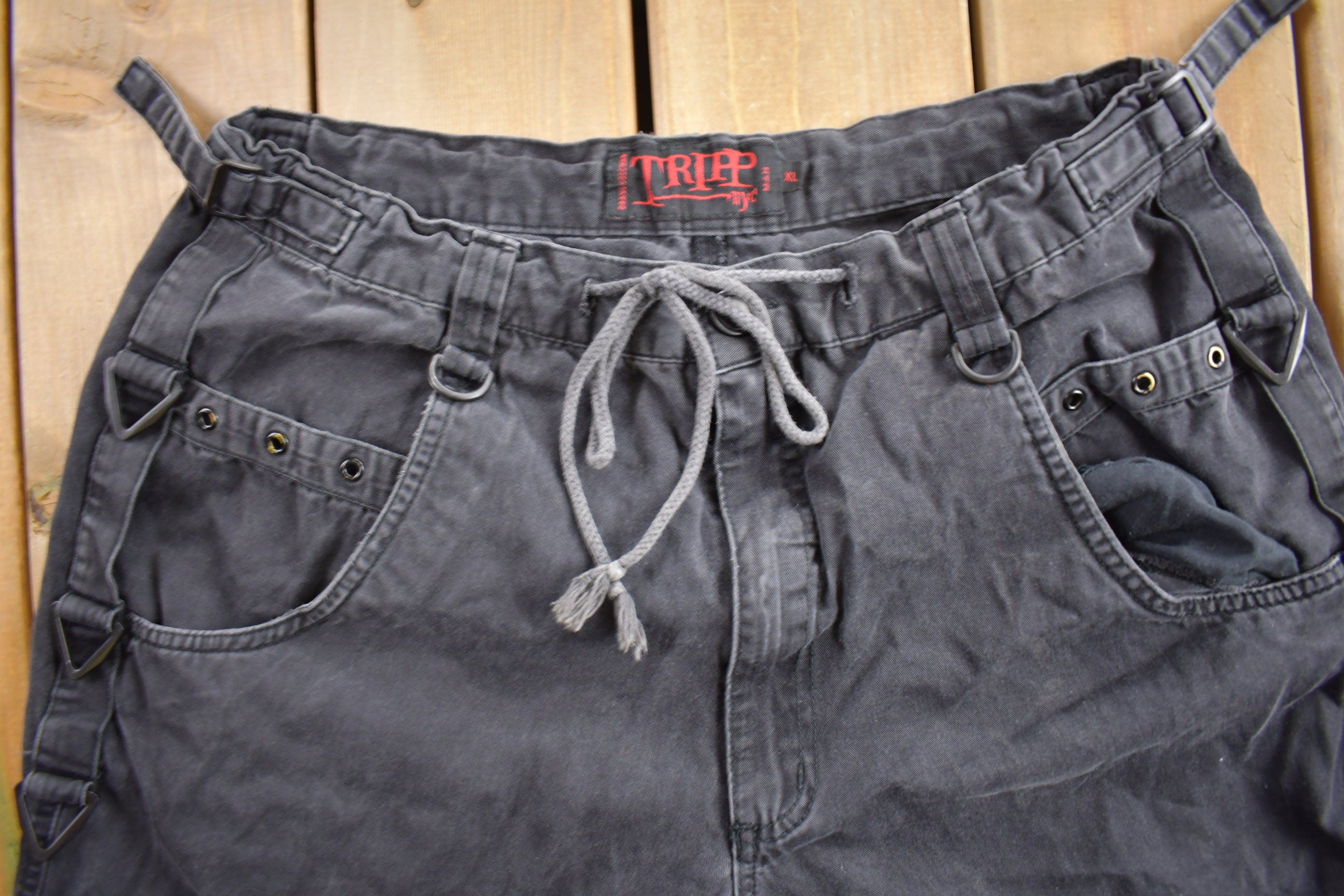 Vintage Y2K Tripp NYC Bondage Shorts Size XL (34)