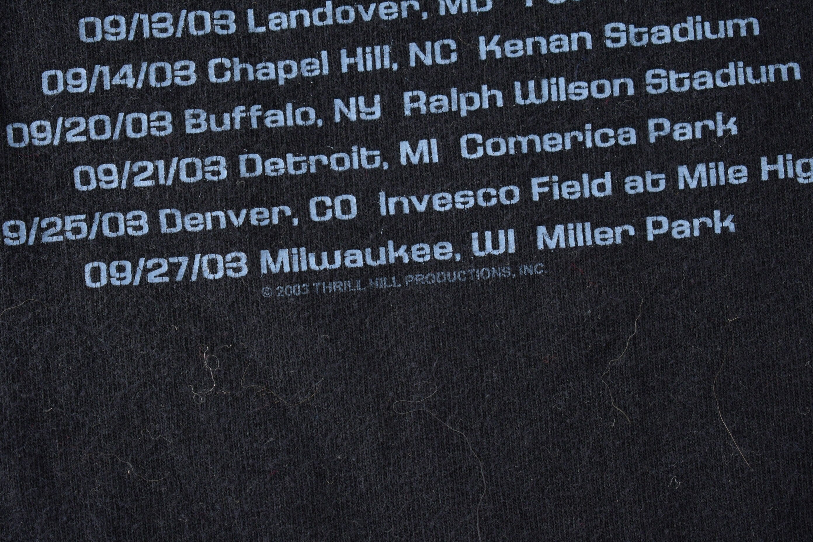 Vintage 2003 Bruce Springsteen & The E-Street Band Tour T-shirt Size XL