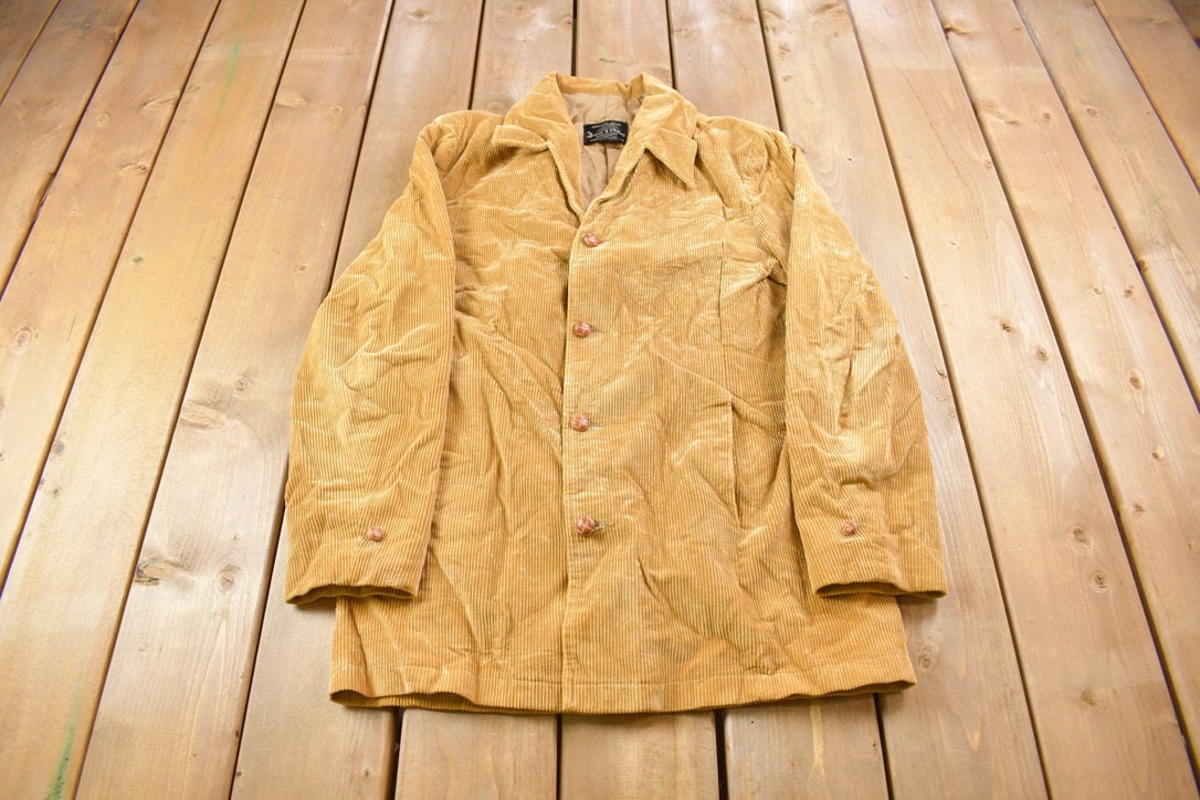Vintage 1980s Brad Whitney Brown Cordarouy Jacket
