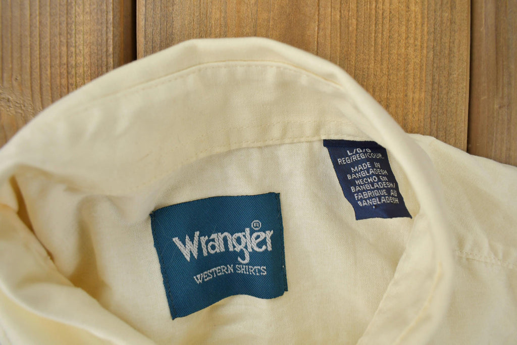 Vintage 1990s Wrangler Western Shirts Aztec Pattern South Western Style Button Up Rodeo Shirt