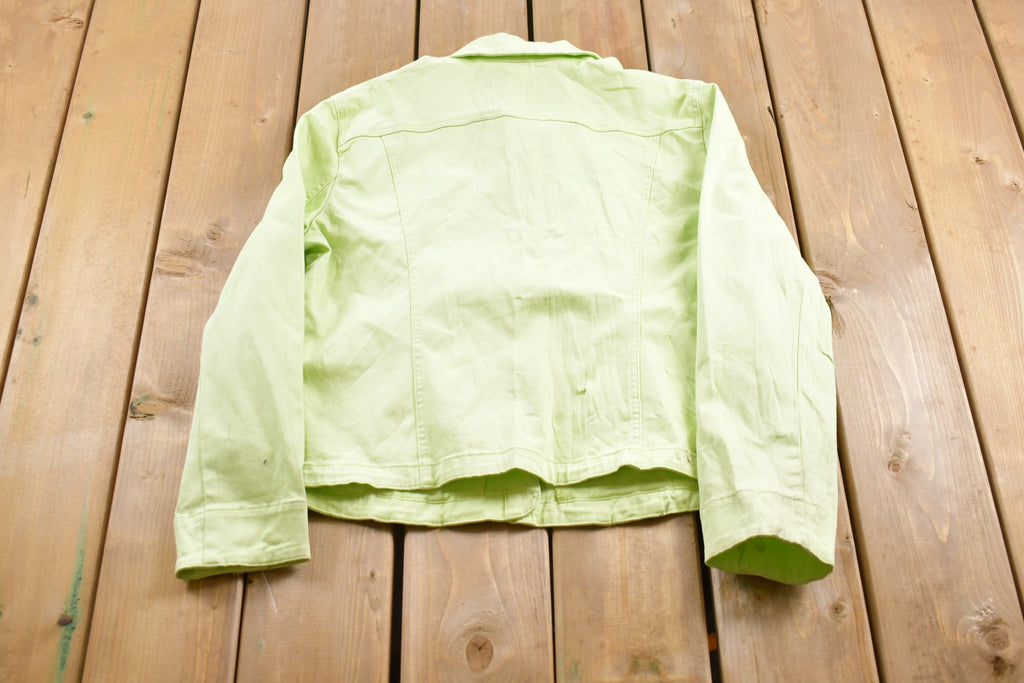 Vintage 1980s Live A Little Denim Jean Jacket