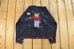 Vintage 1990s Christopher & Banks Teddy Bear USA Knit Crewneck Sweater Women's S