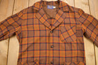 Vintage 1970s Pendleton Plaid Button Up Blazer Jacket Size M