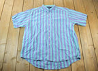 Vintage 1990s Woolrich Striped Button Up