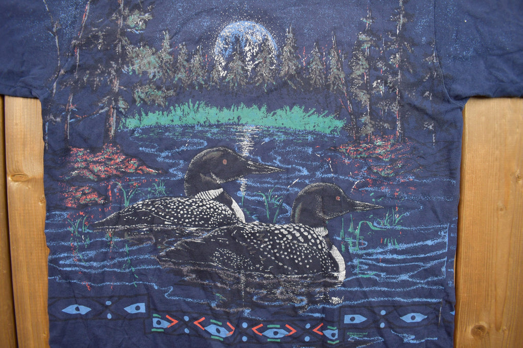 Vintage 1990s Mallards Theme Graphic T-Shirt