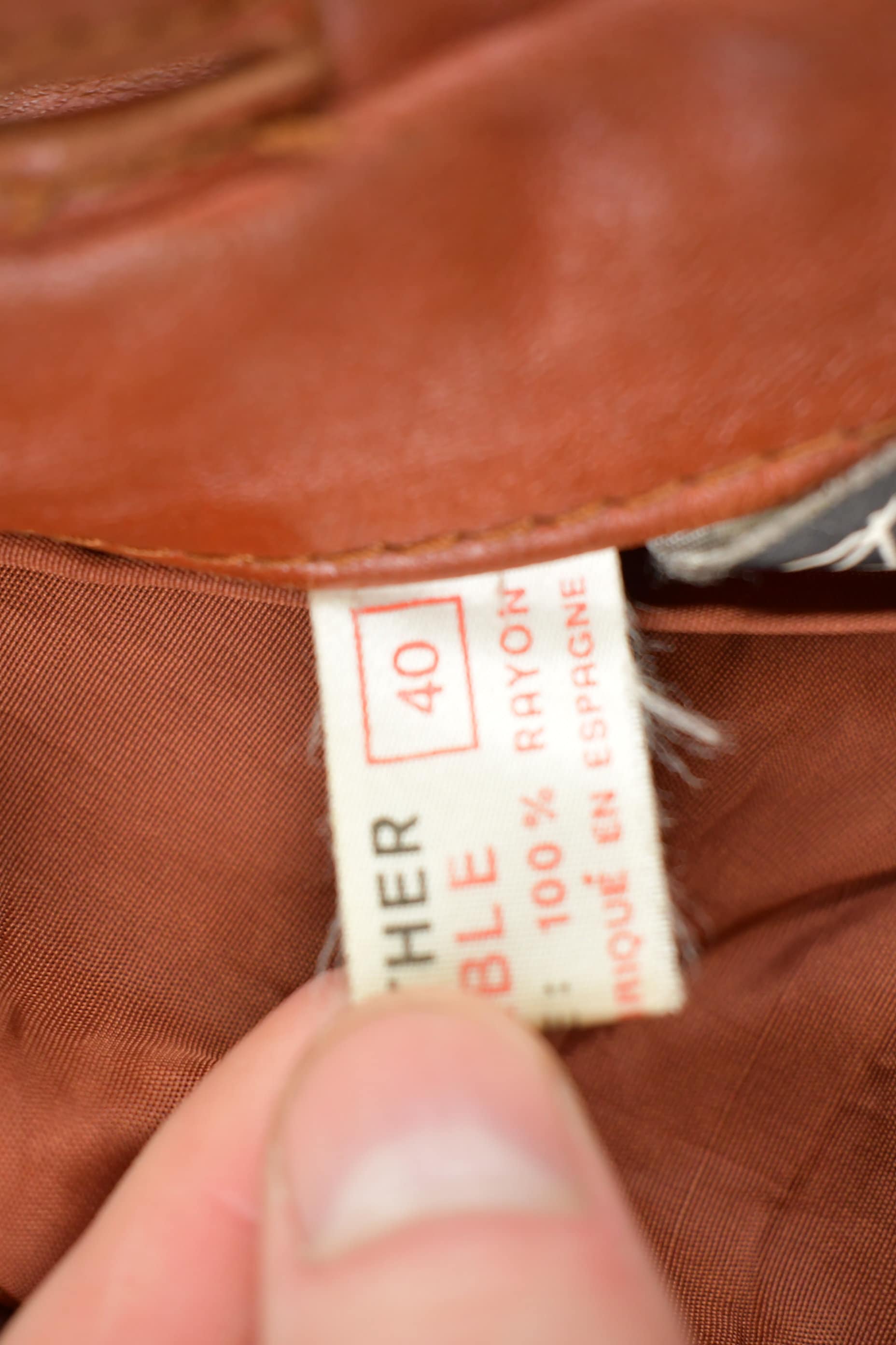 Vintage 1970s Siegfried Of Barcelona Leather Jacket