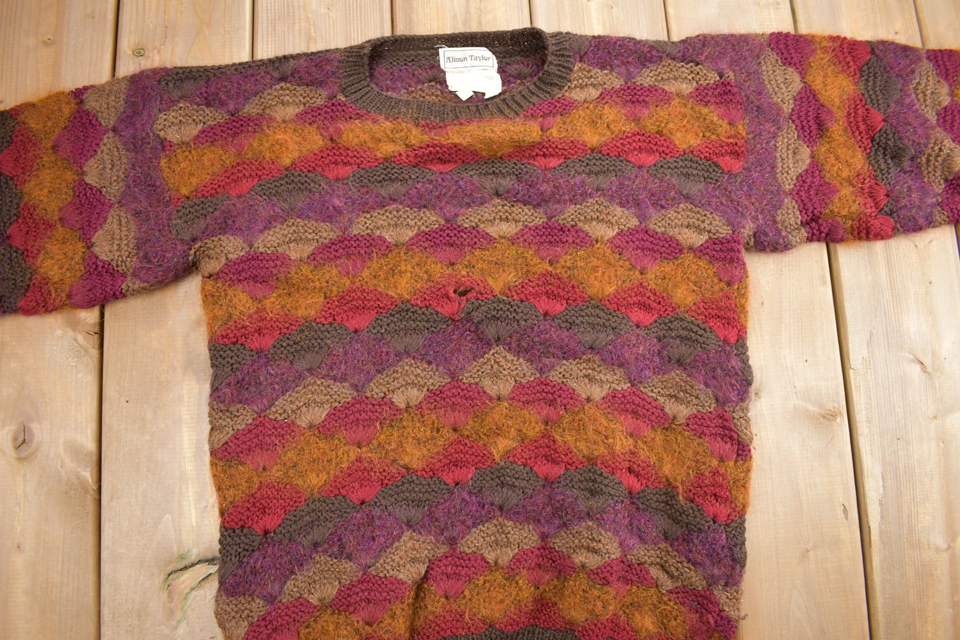 Vintage 1980s Alison Taylor Knit Crewneck Sweater