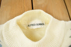 Vintage Alfred Dunner Knitted Floral Mock Neck Sweater
