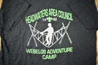 Vintage 1990 Headwaters Area Council Webelos Adventure Camp T-Shirt