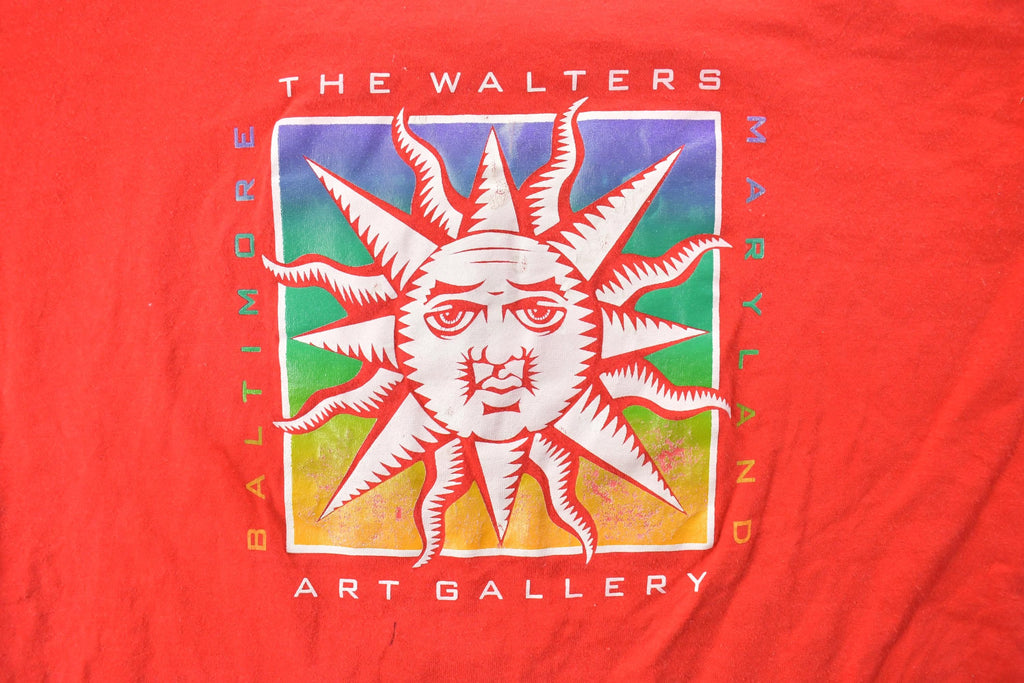 Vintage 1990s The Walters Art Gallery Baltimore Maryland Souvenir T-Shirt