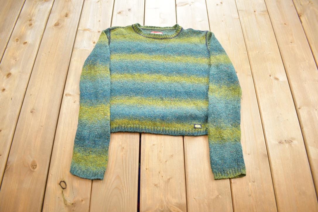 Vintage Y2k Union Bay Cropped Women's Long Sleeve Sweater