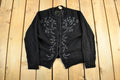 Vintage 1960's Monrose Wool Floral Pattern Cardigan Sweater Women's M