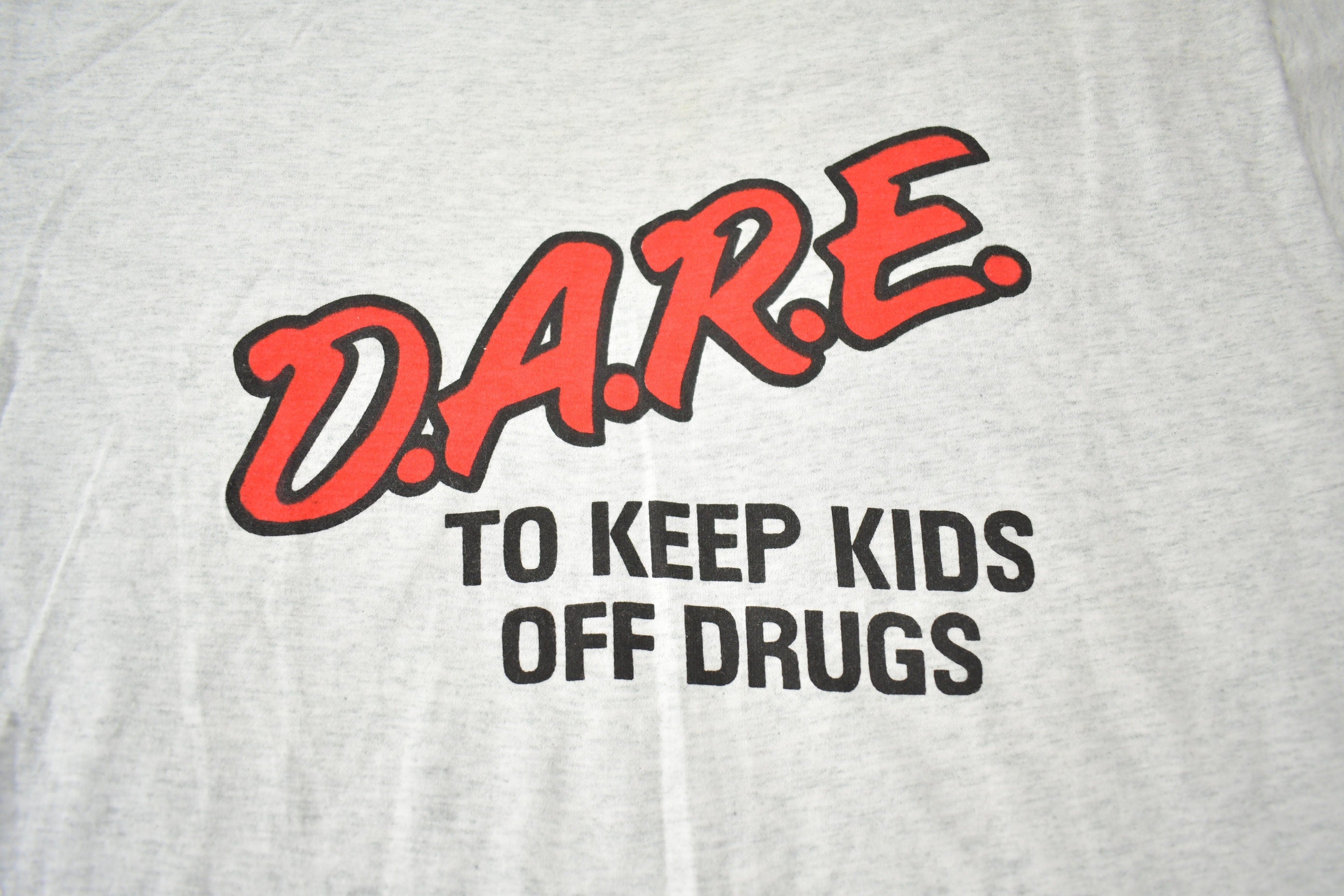 Vintage 1990s D.A.R.E Webster County Sherrif Souvenir T Shirt Made In USA