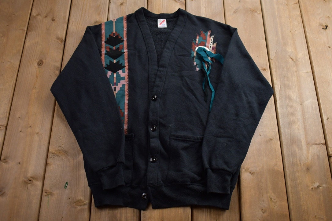 Vintage 1990s Southwestern Cardigan Sweater