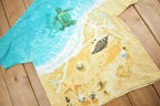 Vintage 1996 Liquid Blue Baby Sea Turtle Graphic T-Shirt Single Stitch