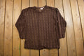 Vintage 1990s Loose Gauge Knitted Crewneck Sweater