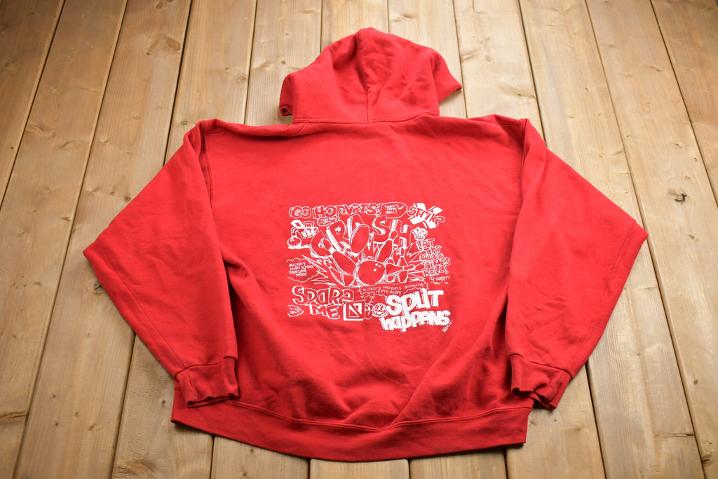 Vintage 1990s Hickory Bowling Graphic Hoodie