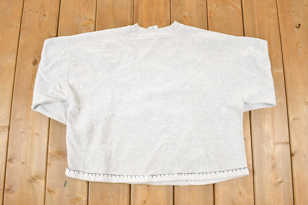 Vintage 1996 Freeze New York Cartoon Face Crewneck Sweatshirt Women's Cropped XL