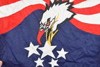 Vintage 1990s USA American Flag Eagle All Over Print Graphic Button Up Shirt  Vintage T Shirt  Streetwear  Graphic Tee  Single Stitch