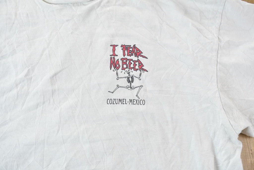 Vintage 1990s Funny Souvenir Travel T-Shirt Cozumel Mexico