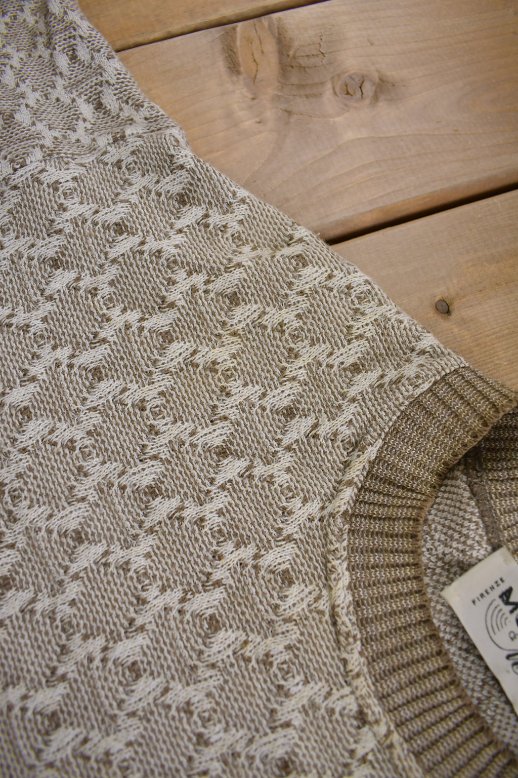 Vintage 1980s Mondo & Marco Abstract Knit Crewneck Sweater