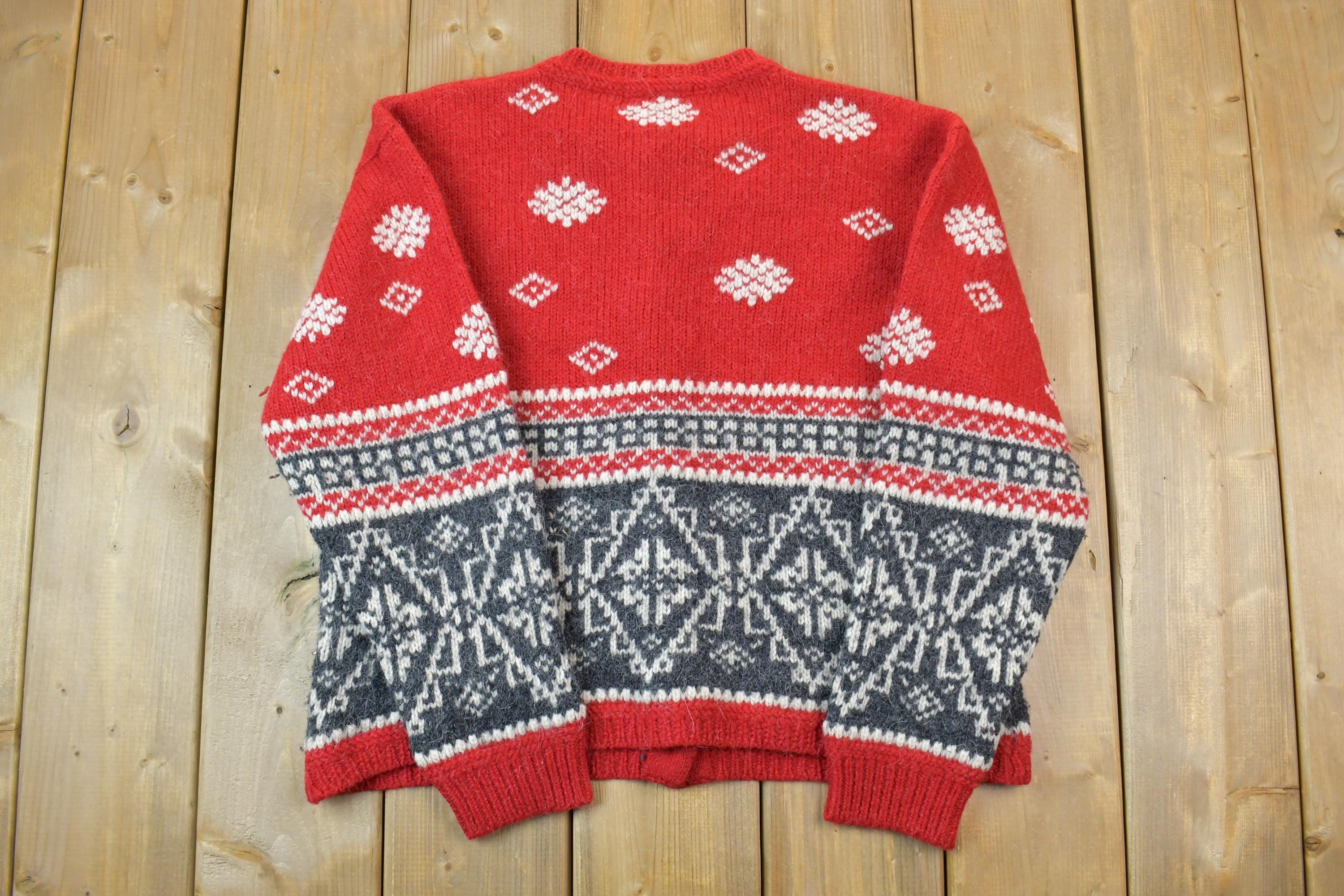 Vintage 1990s Eddie bauer 80% Wool Knit Sweater