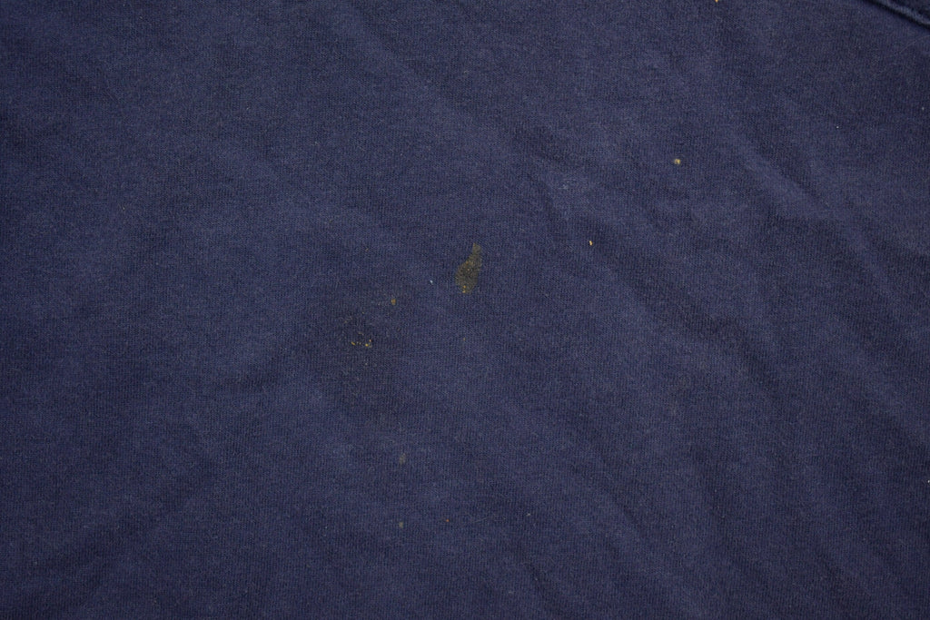 Vintage 1990s Navy Blue Blank Pocket T-Shirt