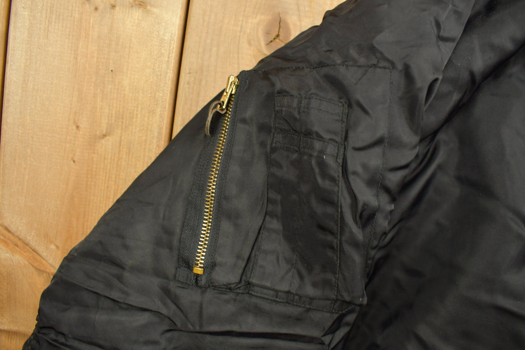 Vintage 1990s Reversible MA-1 Military Ultra Force Flyer's Bomber Jacket