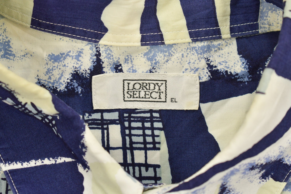 Vintage 1990s Lordy Select Abstract Button Up Shirt