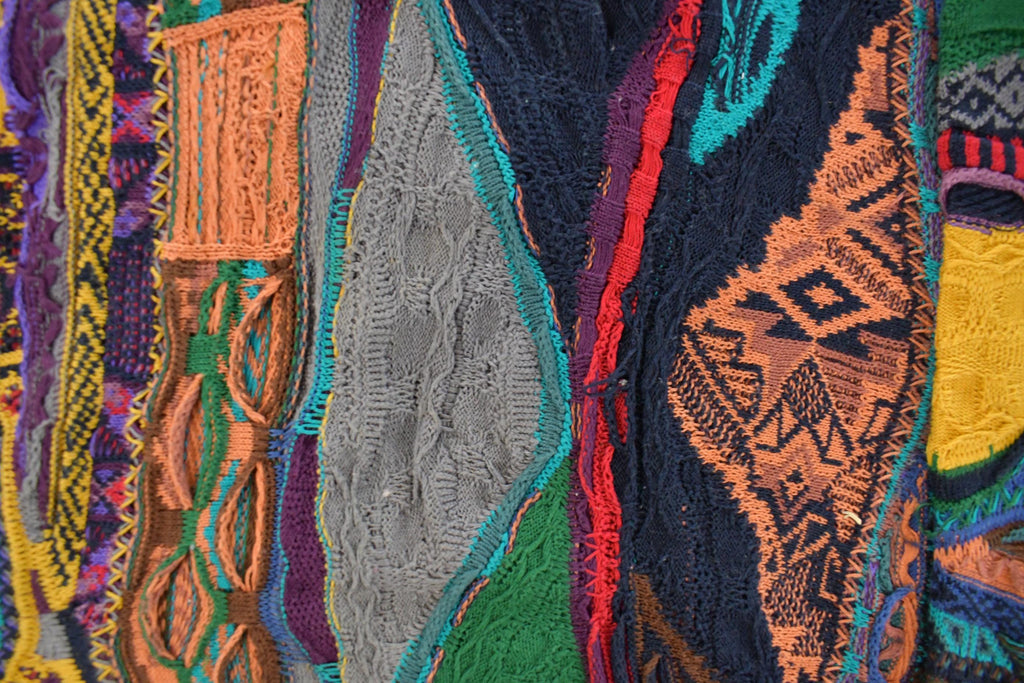 Vintage 1990s Coogi 3D Knit Abstract Crewneck Sweater Men's Medium