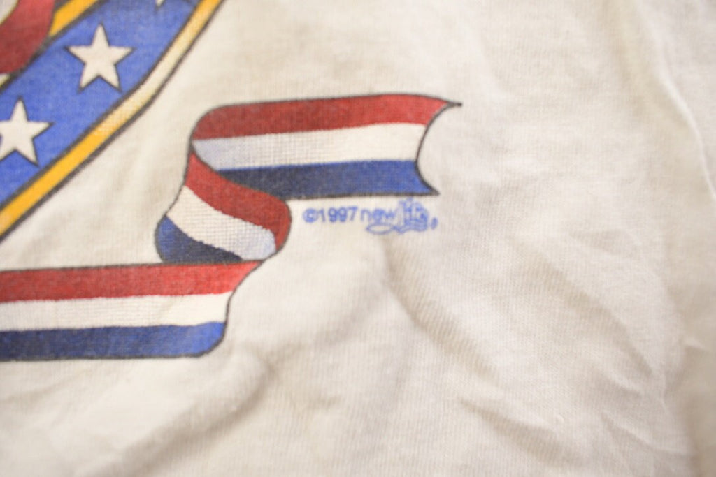 Vintage 1990s Proud To Be American Graphic T Shirt