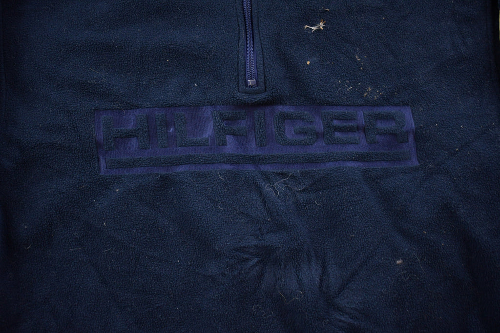 Vintage 1990s Tommy Hilfiger Quarter Zip Fleece Sweater