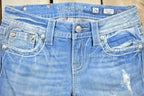 Vintage Y2K Miss Me Bedazzled Low Rise Jeans Size 26x32
